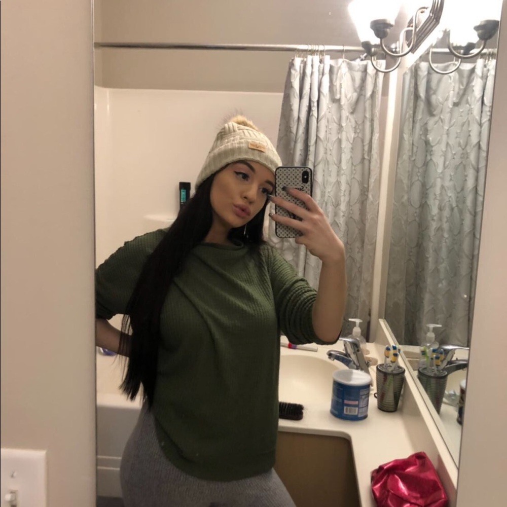 Olive green shirt